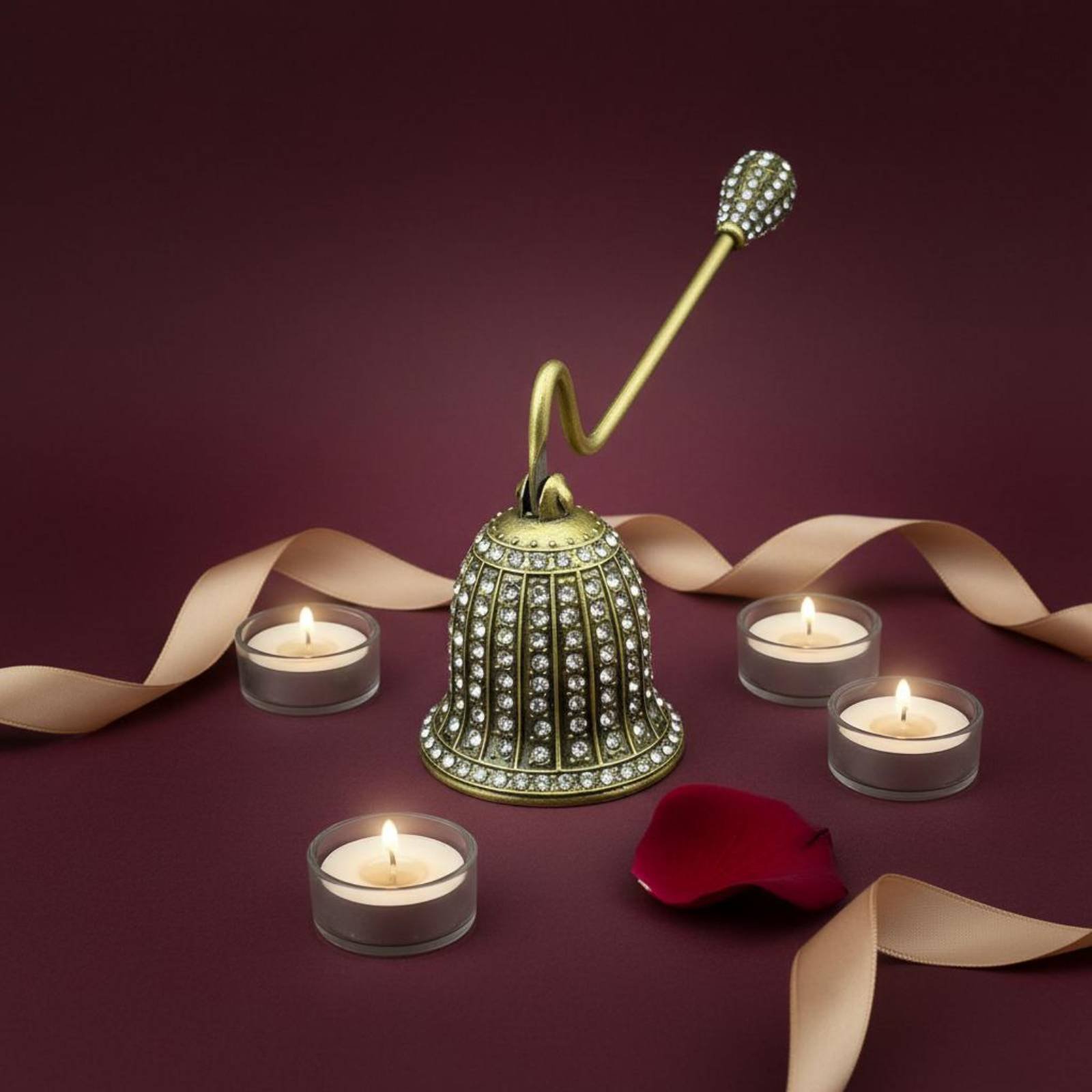 Wick Dipper Tool - Alat Pemadam Lilin Kristal Vintage, Penghilang