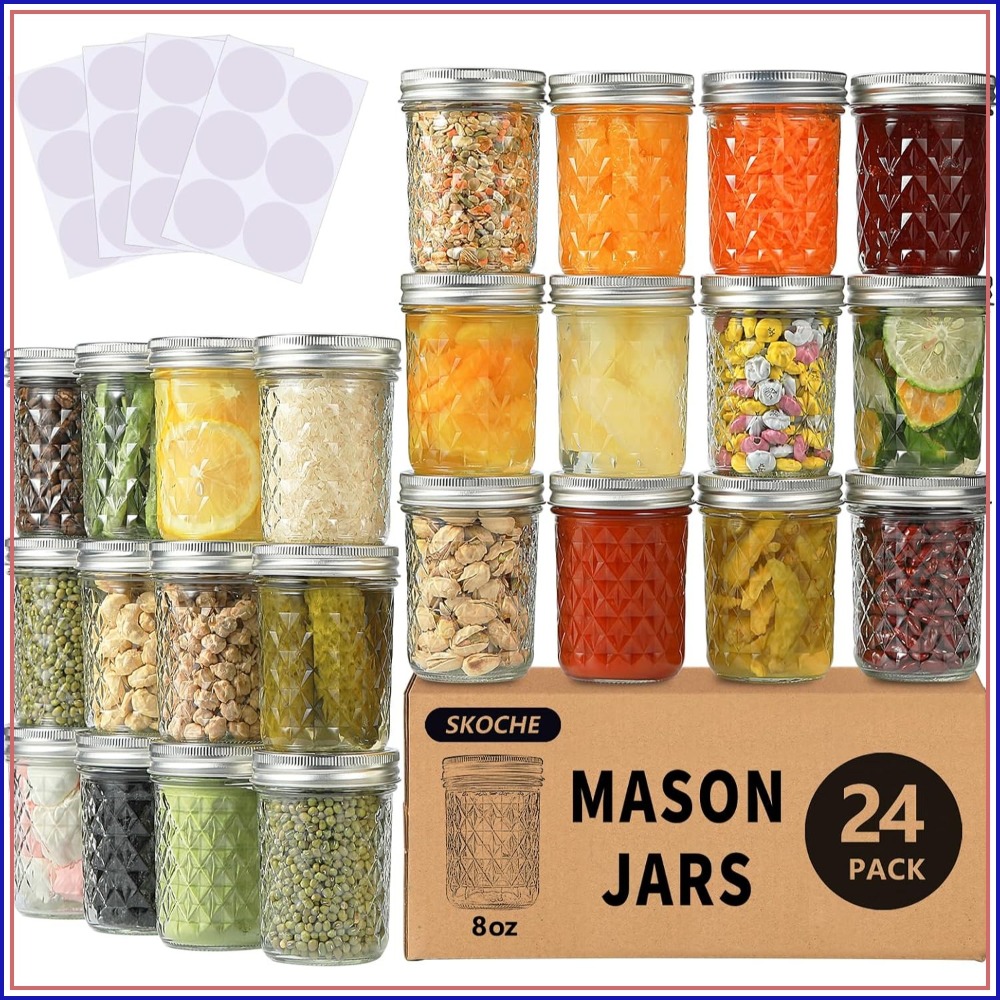 Mason Jar 8Oz - Stoples Mason 8 oz 24 Buah,