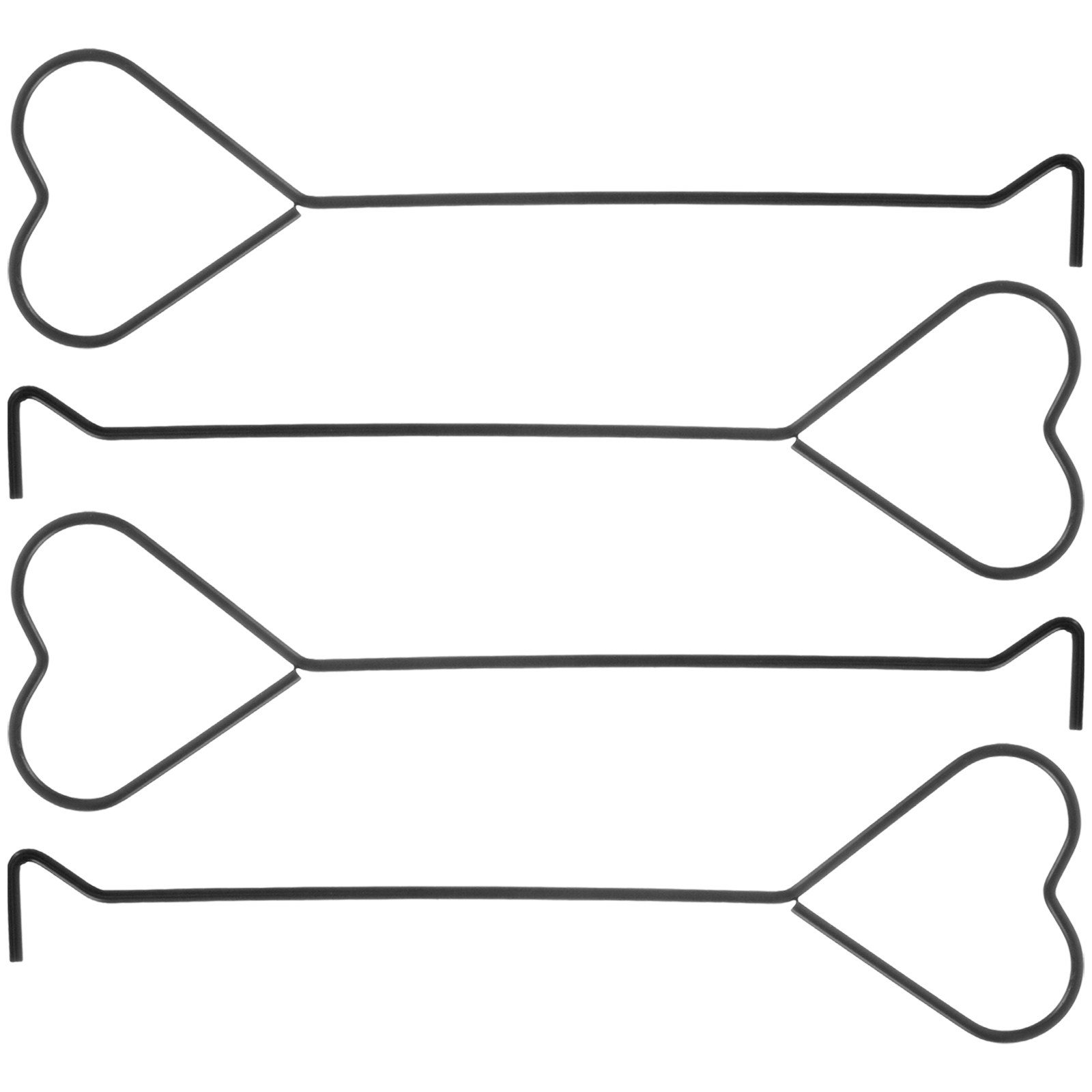 Wick Dipper Tool - 4Pcs Penjepit Sumbu Lilin Desain Hati,