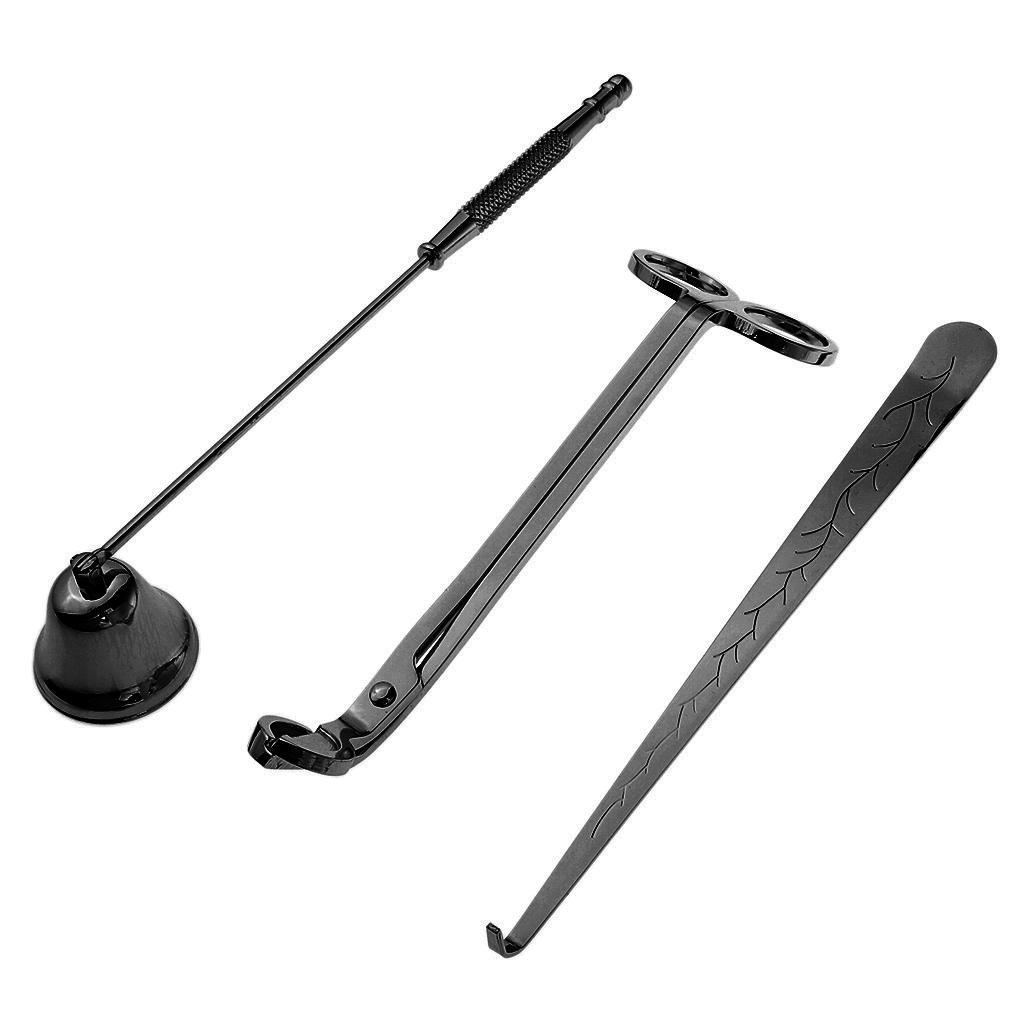Wick Dipper Tool - Alat Pemadam Lilin Hitam dari Baja