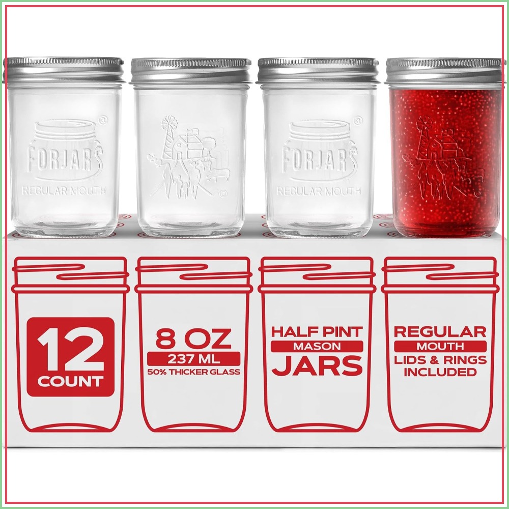 Mason Jar 8Oz - Stoples Mason Premium 8oz dengan Tutup