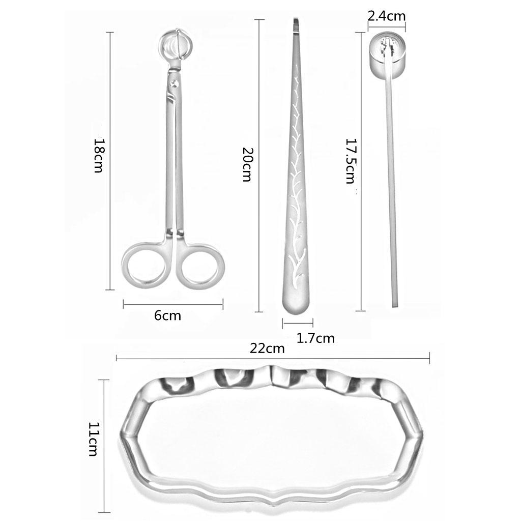 4pcs Set Alat Pemadam Lilin da - Wick Dipper Tool ulasan dan harga