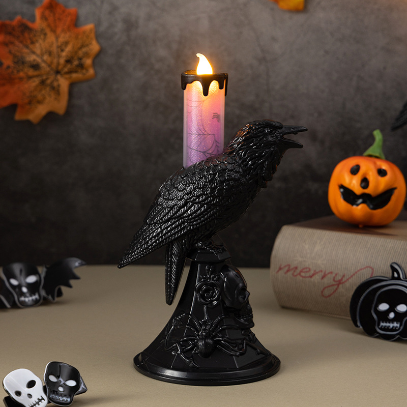 Patung Gagak Hitam Tempat Lili - Candle Supplies Europe ulasan dan harga