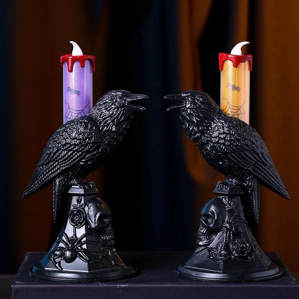 Patung Gagak Hitam Tempat Lili - Candle Supplies Europe ulasan dan harga