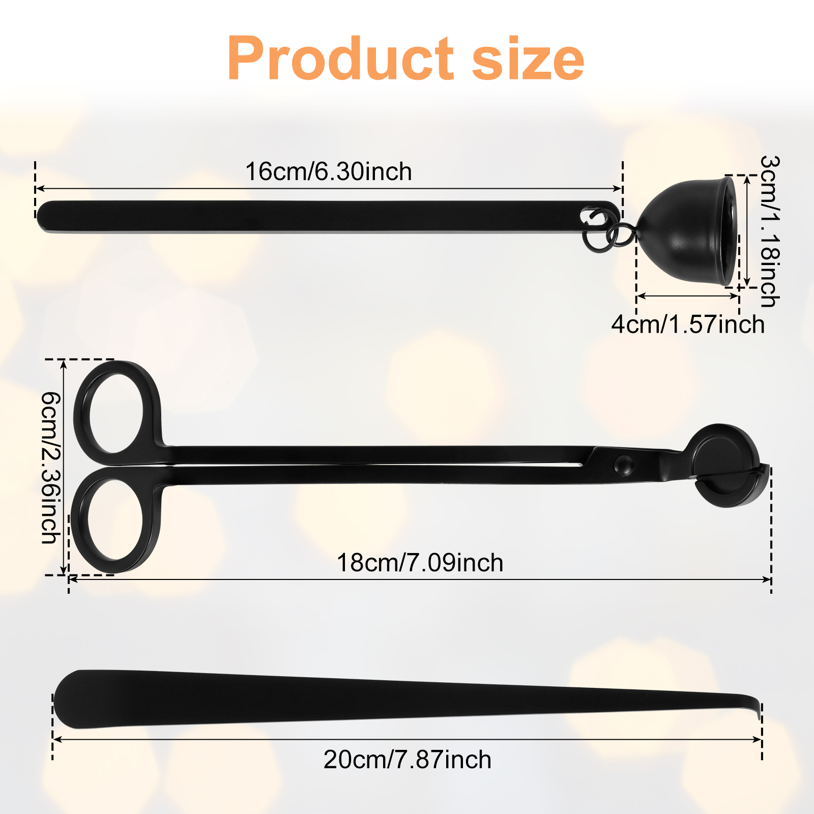 3 Buah Alat Pemadam Lilin Baja - Wick Dipper Tool ulasan dan harga