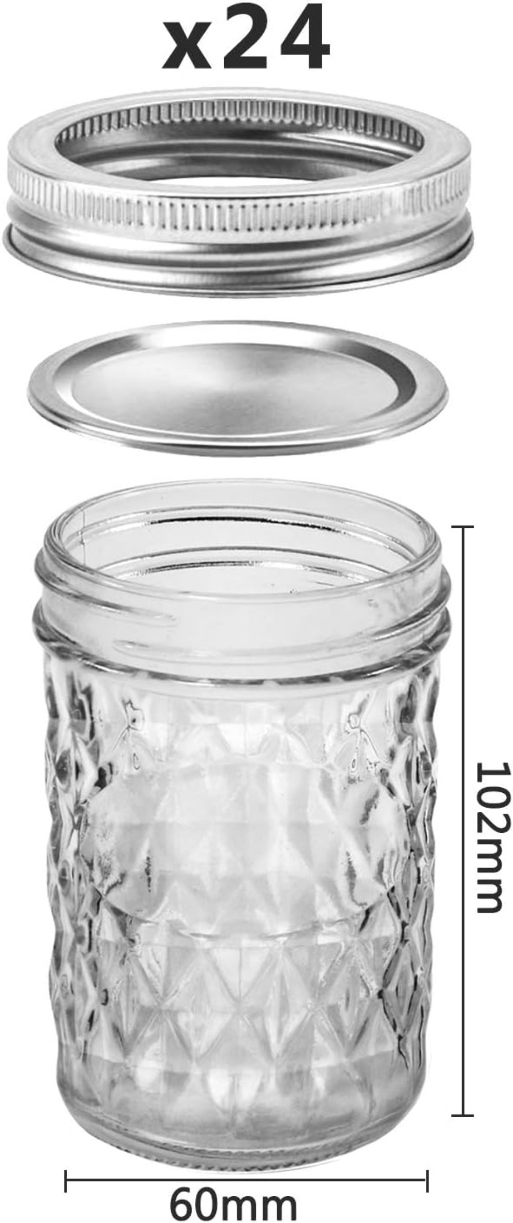 Stoples Mason 8 oz 24 Buah, St - Mason Jar 8Oz ulasan dan harga