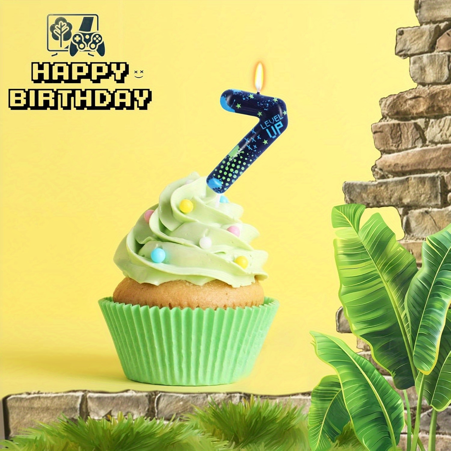 Lilin Ulang Tahun Blue Game Bo - Candle Supplies Usa ulasan dan harga