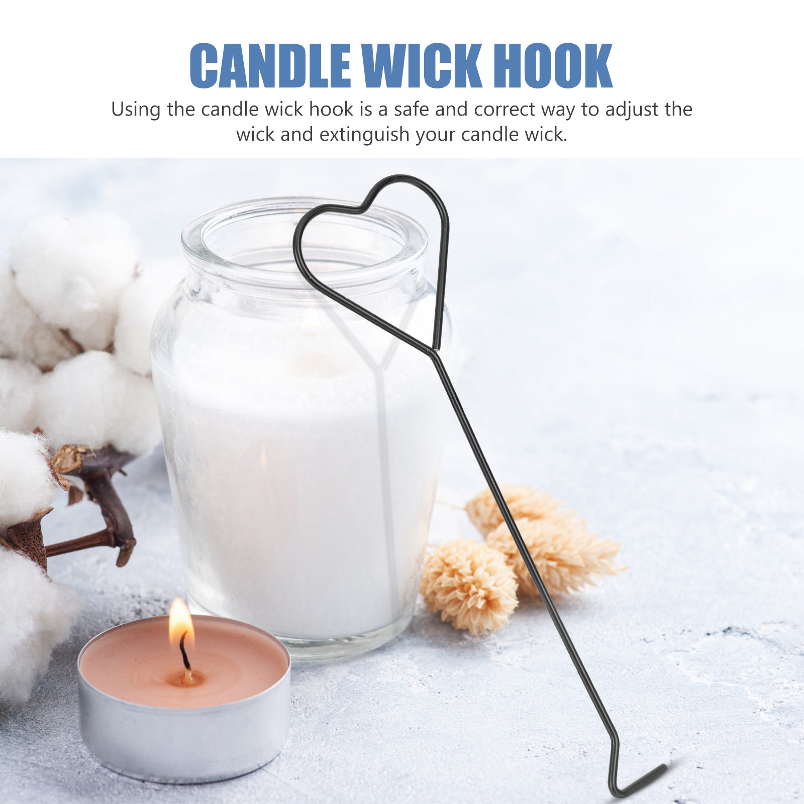 4Pcs Penjepit Sumbu Lilin Desa - Wick Dipper Tool ulasan dan harga