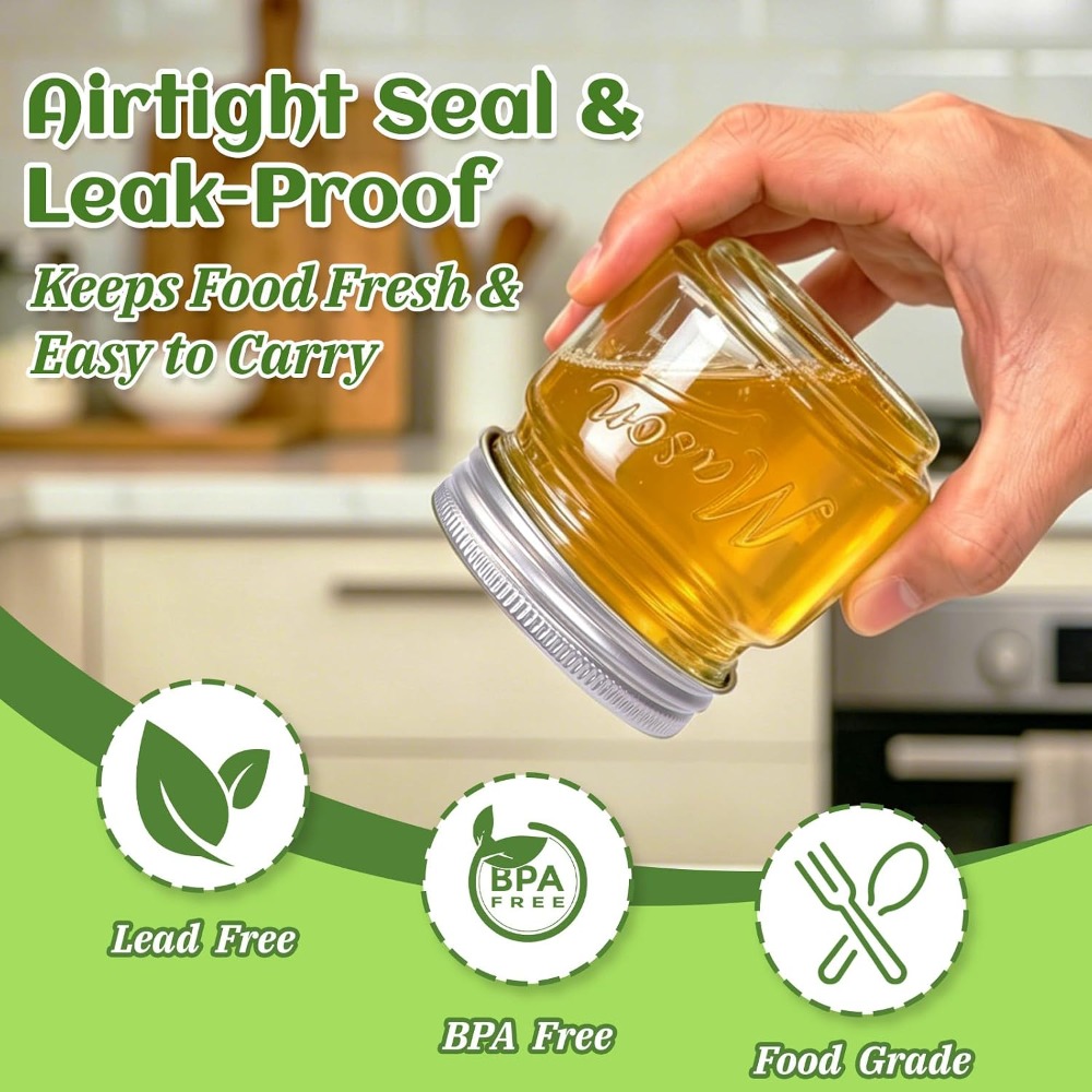 Stoples Mason 8 oz dengan Tutu - Mason Jar 8Oz ulasan dan harga