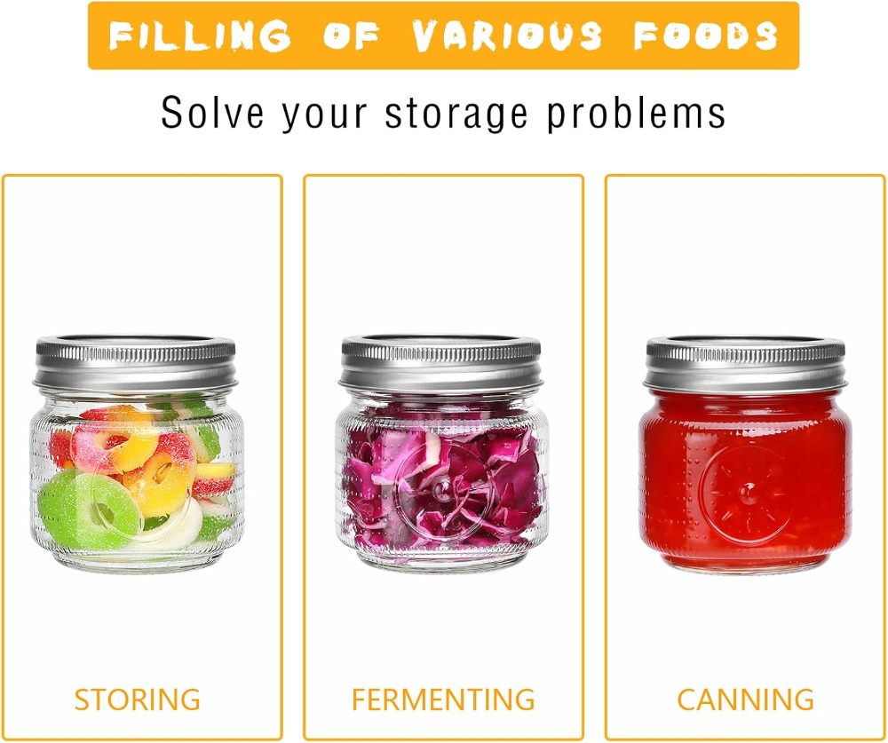 30 Botol Mason Jar 8 oz dengan - Mason Jar 8Oz ulasan dan harga