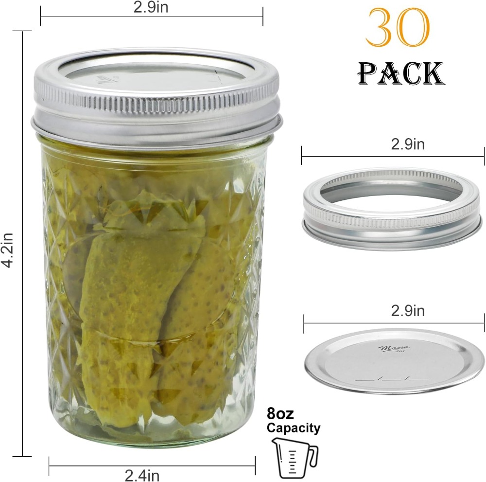 30 Paket Stoples Mason 8 oz de - Mason Jar 8Oz ulasan dan harga